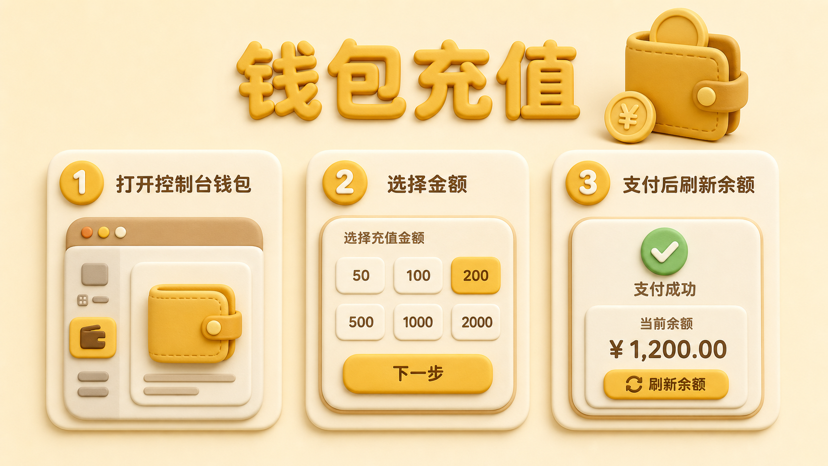 钱包充值